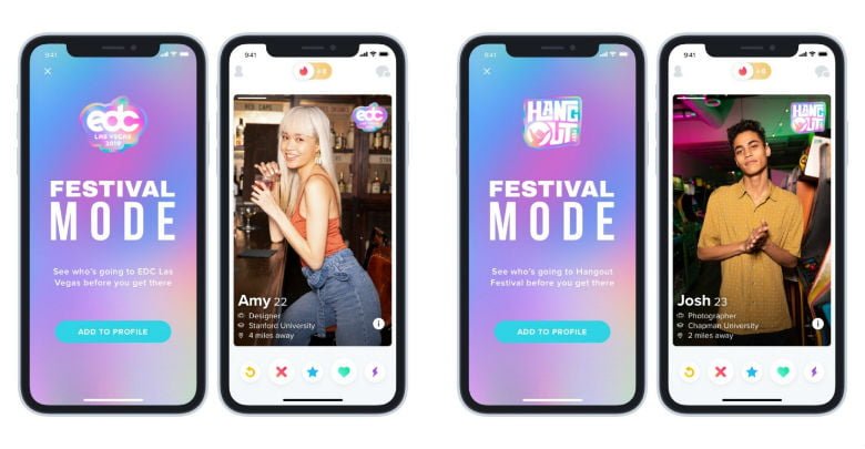 Tinder Festival Mode