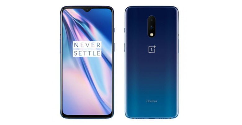 Das OnePlus 7 in Mirror Blue