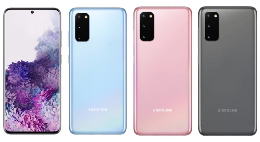 Samsung Galaxy S20 in allen drei Farben
