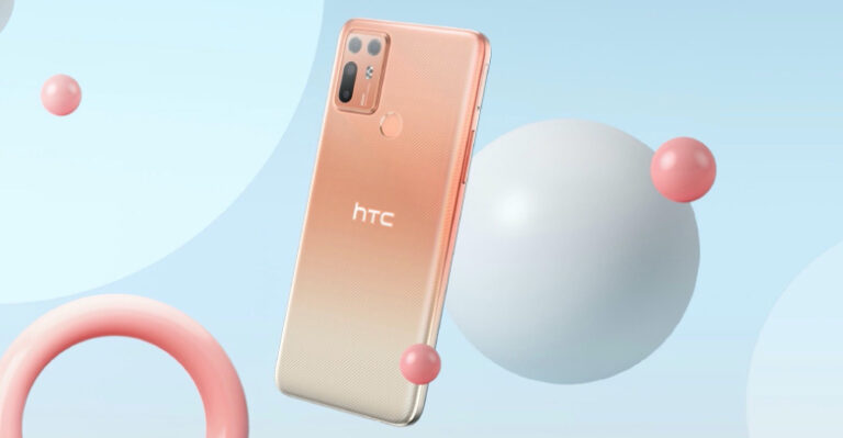 Das HTC Desire 20+ in Orange