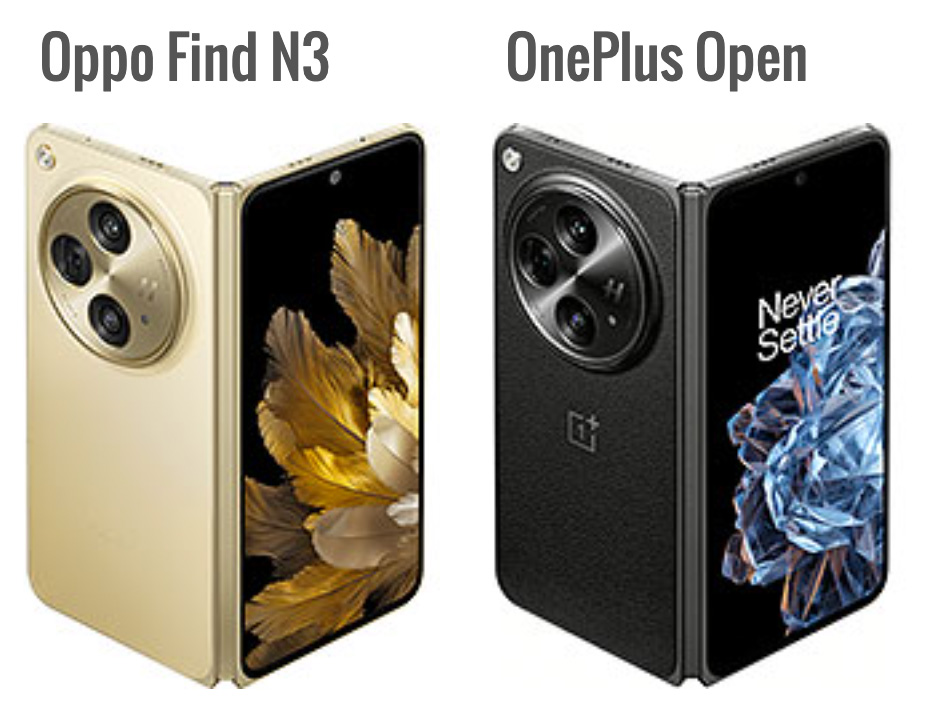Oppo Find N3 vs. OnePlus Open.