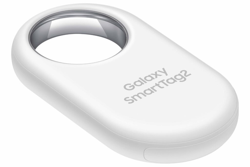 Der neue Samsung Galaxy SmartTag 2 in Weiss